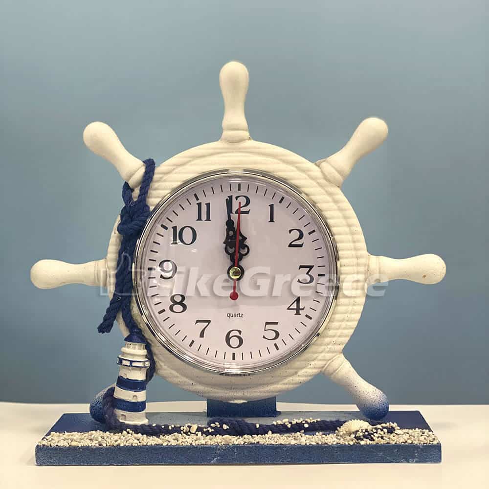 Clock Decoration Nautical Sailboat Steering